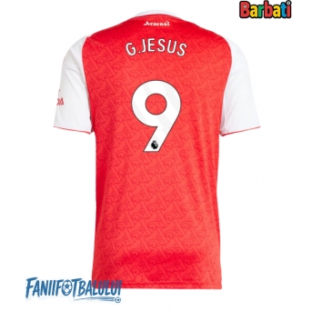 Arsenal Gabriel Jesus #9 Tricou Fotbal Replică 2025-26 Barbati Acasa
